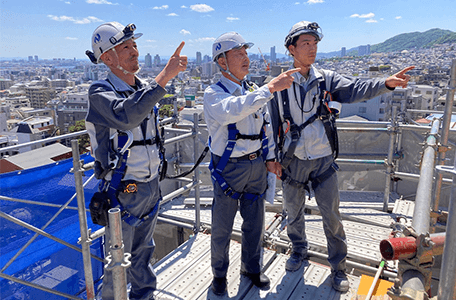 社長による現場パトロール